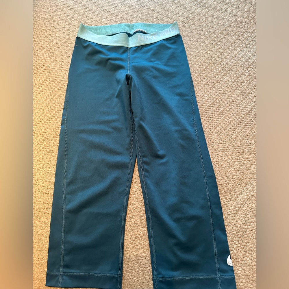 Nike Pro Leggings Women's Small Blue Elastic
Waist Compression Dri Fit